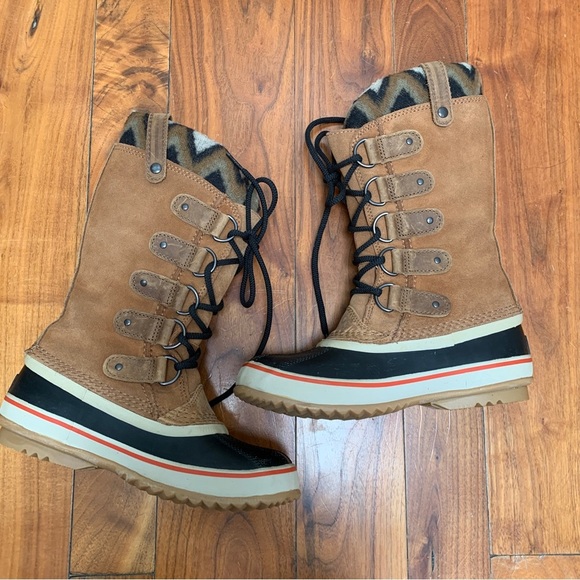 Sorel Joan of Artic Knit II Waterproof Lace Up Mid Calf Boots 6 - Picture 4 of 13